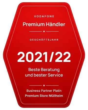 Vodafone Premium Händler 2021/22: Beste Beratung und bester Service, Business Partner Platin, Premium Store Müllheim